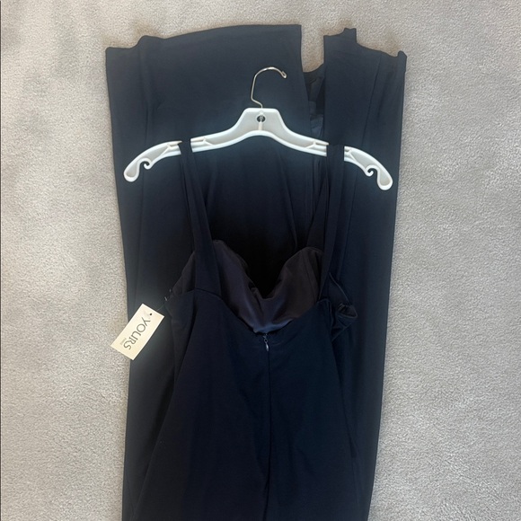 Women's Navy Maxi Dress - Picture 4 of 6
